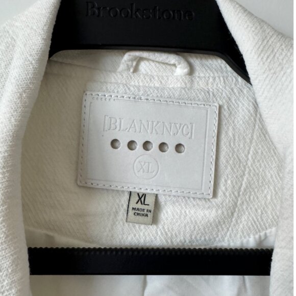 Blank NYC White Moto Jacket Lightweight Summer - Picture 2 of 6